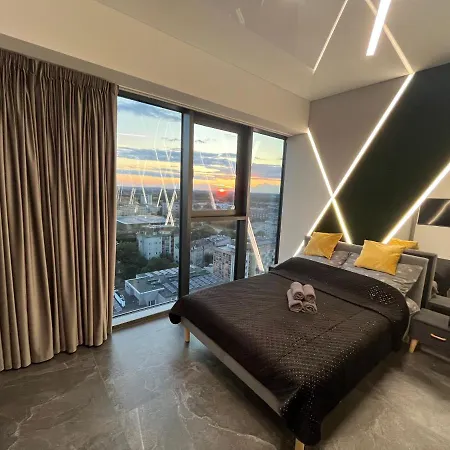 Appartement Hanza Tower - Scandia Apartment, 16 Floor, Sunset View