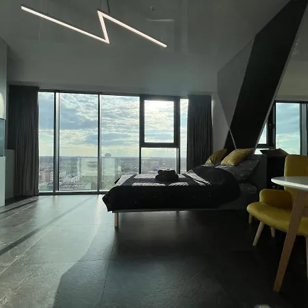 Hanza Tower - Scandia Apartment, 16 Floor, Sunset View * Stettino