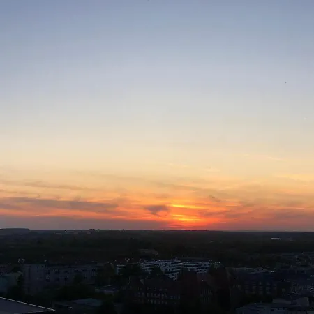 Hanza Tower - Scandia Apartment, 16 Floor, Sunset View Lägenhet Szczecin