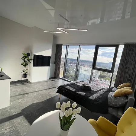 Lägenhet Hanza Tower - Scandia Apartment, 16 Floor, Sunset View *