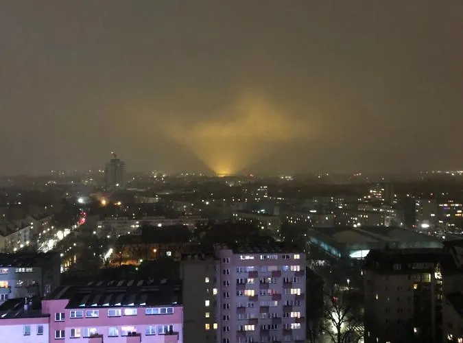 Hanza Tower - Scandia Apartment, 16 Floor, Sunset View Apartamento Szczecin