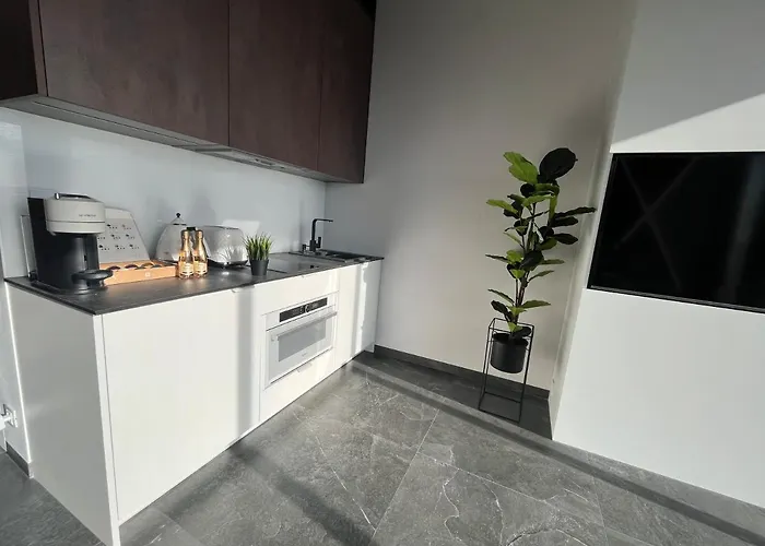 Hanza Tower - Scandia Apartment, 16 Floor, Sunset View Szczecin