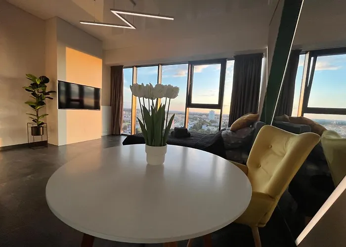 Hanza Tower - Scandia Apartment, 16 Floor, Sunset View Lejlighed