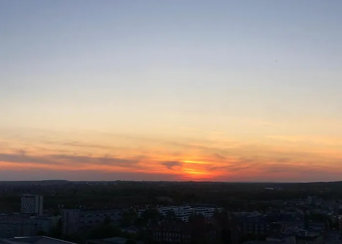 Hanza Tower - Scandia Apartment, 16 Floor, Sunset View Lejlighed Stettin